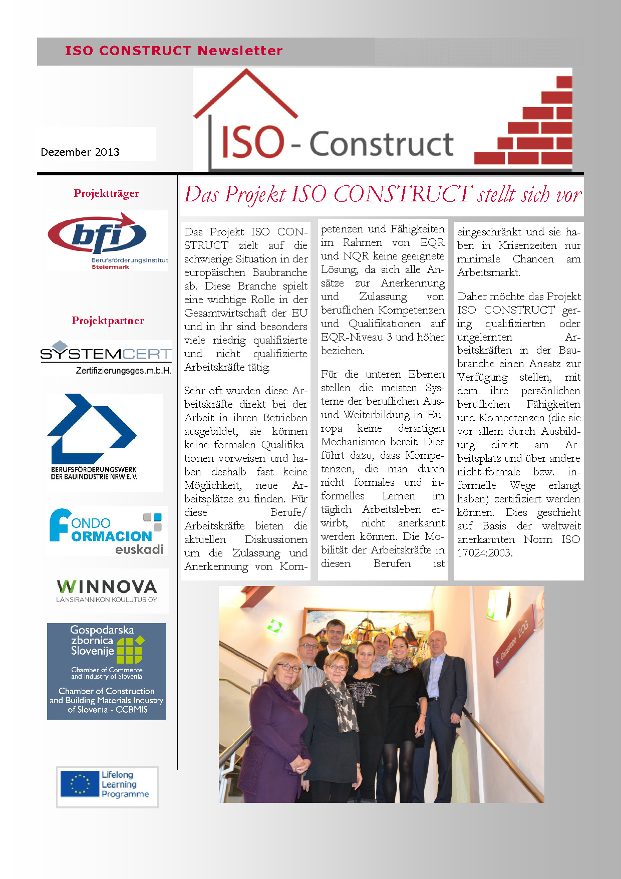 20140123   Iso Construct 1.Newsletter DE Seite 1